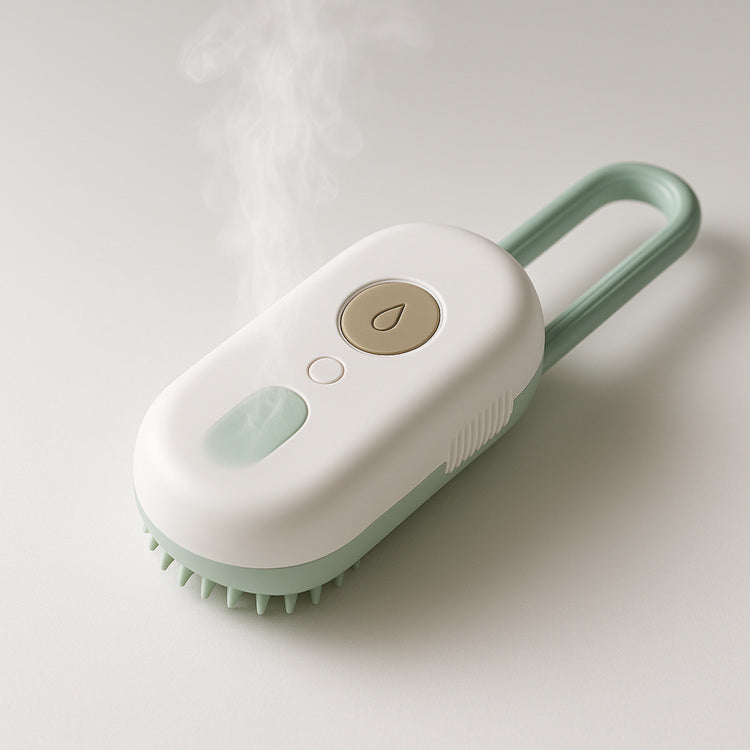 Spa-Like Anti-Shedding Pet Grooming Steam Brush for a Fur-Free Home