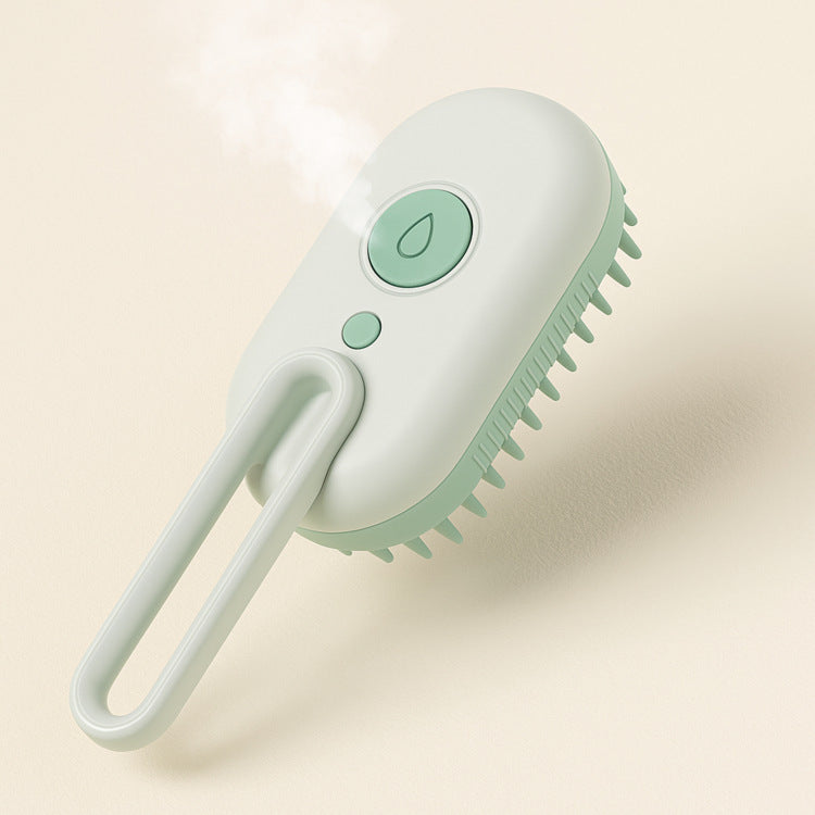 Spa-Like Anti-Shedding Pet Grooming Steam Brush for a Fur-Free Home